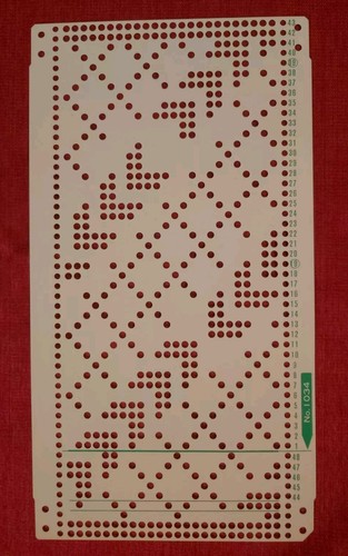Punchcard from the - a,