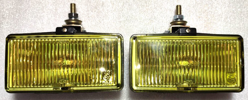 Vintage yellow fog lights - 2x,