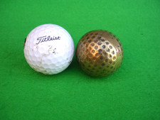 SOLID BRASS GOLF BALL