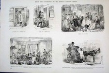 Original Old Antique Print Ref.11 Mr Punch Second Series John Leech 1878