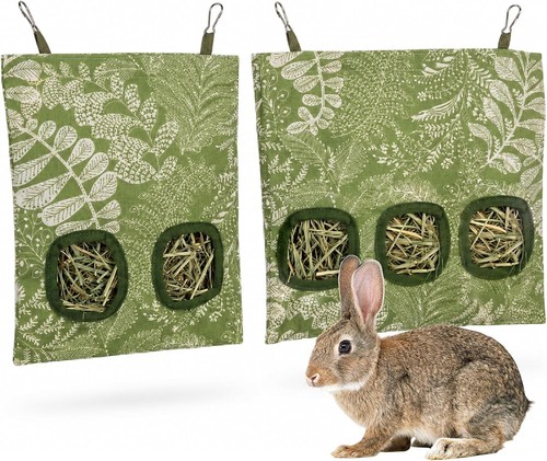 Rabbit hay feeder - 3-hole, &