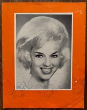 Diana Dors & Richard Dawson signed 1961 programme with AFTAL COA