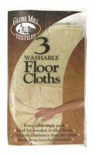 3 Washable Floor Cloths Dusters - Clean & Dust - Made From Recycled Materials