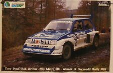 Metro 6R4  Gwynedd Rally 1985 Original Autosport Poster