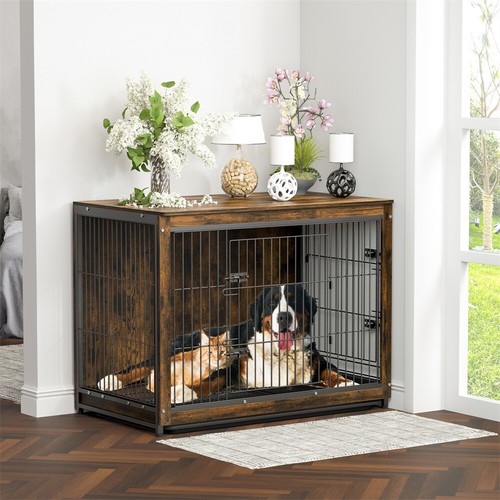 Large dog crate wooden kennel - dog,