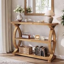 Slim solid wood console - solid,