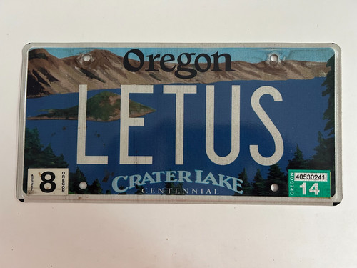 Vanity license letus - letus, let