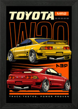 MR2 W20 Coupe JDM Car Framed