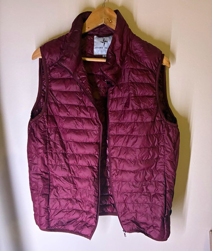 Stone island burgundy down - island,
