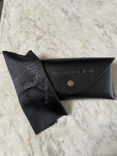 Superdry black glasses case - glasses,