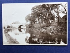 RP Postcard ,PACKET BRIDGE,BOLTON LE SANDS,Lancaster Kendal Canal,early Gaunt