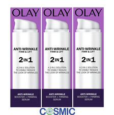 3 X Olay Anti-Wrinkle Booster Firm And Lift 2 in 1 Firming Serum - 50 ml