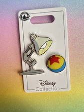 Disney Pixar Rubber 3D Ball And Lamp Luxo Pin Set