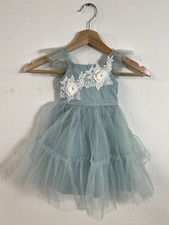 Monsoon Eva Dress Size 12-18 Months Girls Pale Green