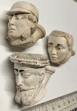 x3 1890’s Figural Clay Pipe