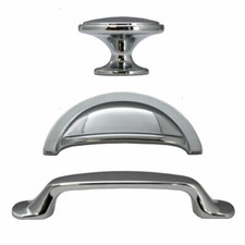 Modern Chrome Kitchen Door and