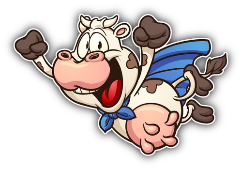 Super cow cartoon - super,