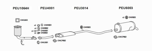 Euroflo exhaust system for - exhaust,