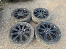 275/40/20 4X BLACK RANGE ROVER L322 STORMER WHEELS & PIRELLI TYRES SPORT L320