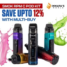 SMOK RPM C Pod Kit 50W Vape 1650mAh 2ML Replacement Pods & Coils- Fast Dispatch