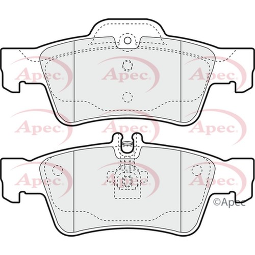 Brake pads set - set, mercedes