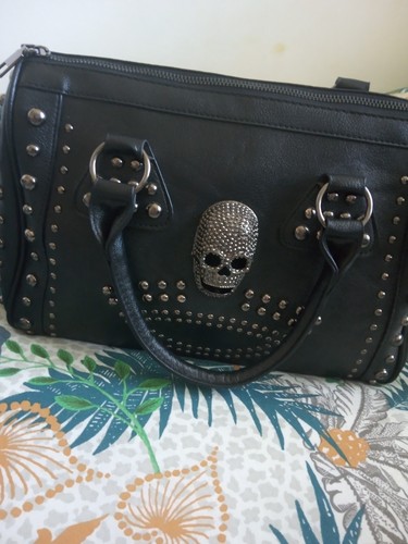 New large black faux - large,