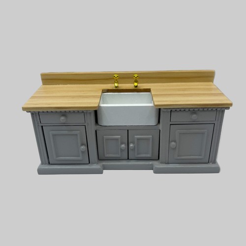 Dolls house contemporary grey - dolls,