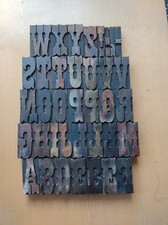 Stunning WOODEN Letterpress PRINTING BLOCKS 7.6cm High. Choose Your Letter.