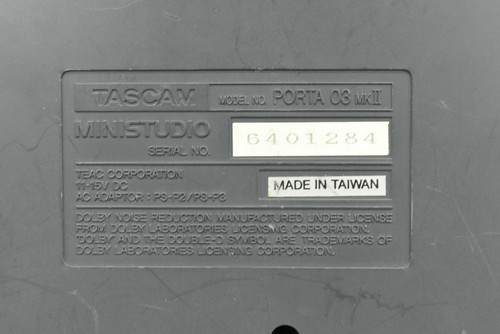 Tascam porta03 mkii ministudio - porta03,