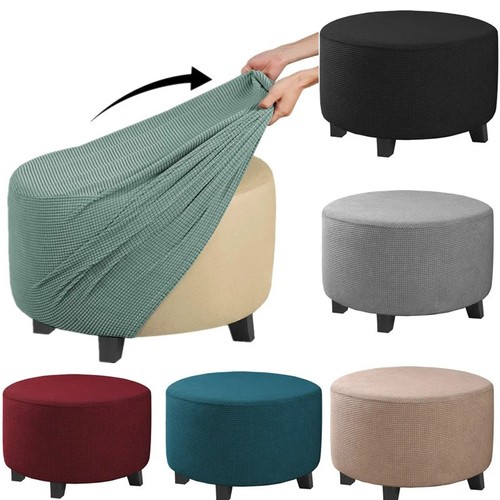 Round storage ottoman - round,