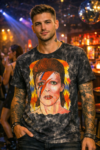 Glam rock lightning - rock, face