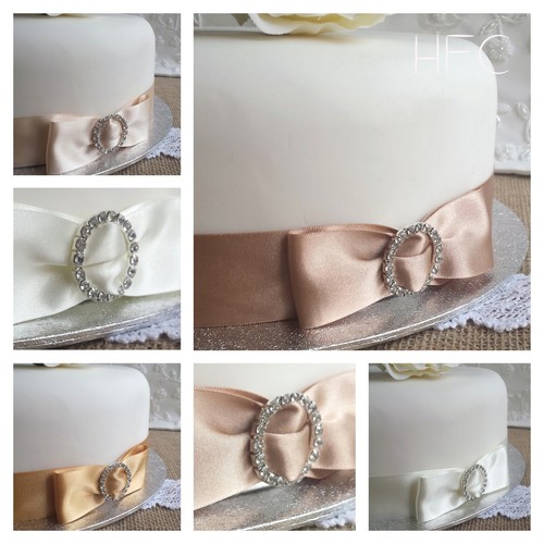 Satin bow diamante buckle - bow,