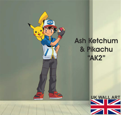 Ash ketchum pokemon wall - ash,