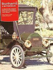 Bonhams, Important Collectors' Cars & Fine Automobilia Catalogue: 10 October '03