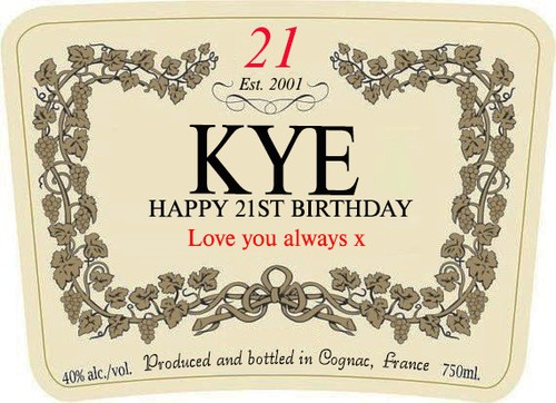 Personalised hennessy cognac - personalised,