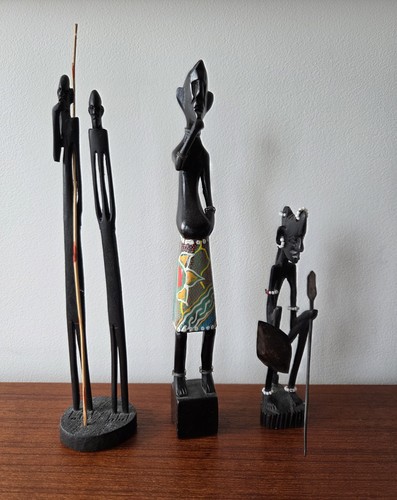 Vintage hand carved - carved, african