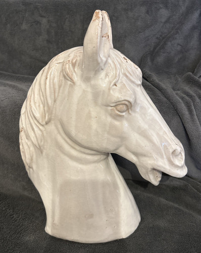 Large decorative ceramic horse - decorative,