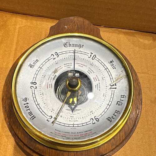 Wall barometer wooden - wall,
