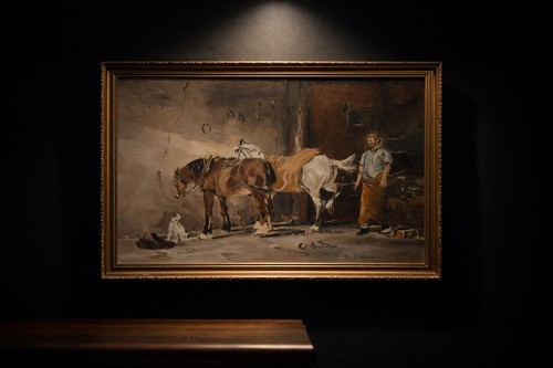 Vintage oil painting board - painting, on