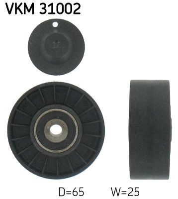Ribbed belt deflection guide - v-ribbed, deflection/guide