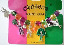 Mardi Gras Charm Beaded