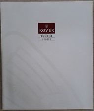 Rover 800 Series Brochure 1991