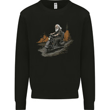 Old School Scooter Rider Moped Man Mens Sweatshirt Jumper