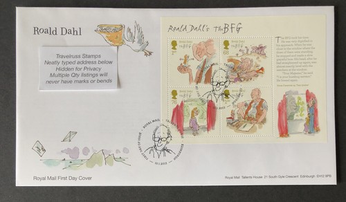 2012 fdc roald dahl - gb,