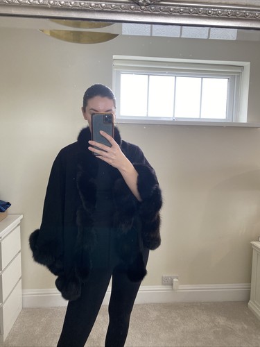 Real fox fur cape - fur,