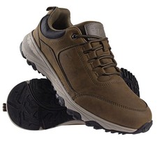 MENS MESH HIKING BOOTS LIGHTWEIGHT WALKING WORK SHOES TRAIL HIKING TRAINERS KHAK