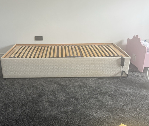 Beige upholstered adjustable - beige,