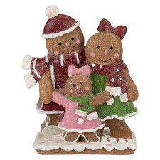 Gingerbread family ornament - family,