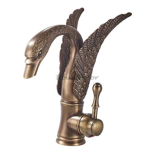 Retro antique brass swan shape - antique,