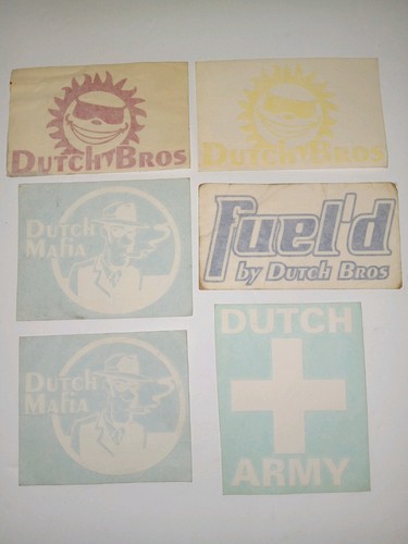 Dutch bros decals - fueled, 2